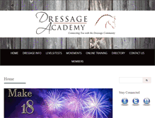 Tablet Screenshot of dressage-academy.com